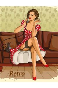 Retro Coloring Book for Grown-Ups 1
