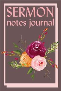 Sermon Notes Journal