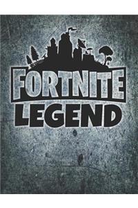 Fortnite Legend Simple Banner Journal Notebook