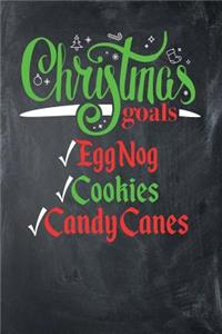 Christmas Goals Eggnog Cookies Candy Canes