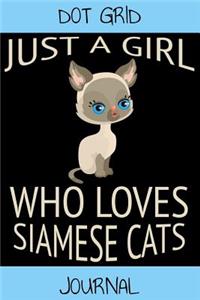 Siamese Cat Dot Grid Journal