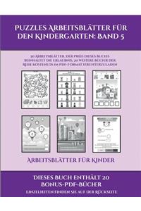 Arbeitsblätter für Kinder (Puzzles Arbeitsblätter für den Kindergarten
