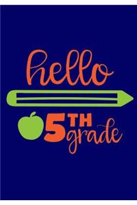 Hello Fifth Grade