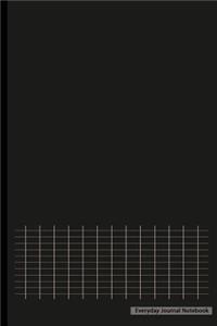 Everyday Journal Notebook - Graph Paper (Black Cover)