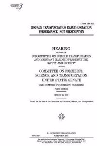 Surface Transportation Reauthorization