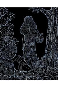 Bullet Journal Notebook Girl in the Woods 7