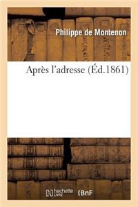 Après l'Adresse