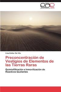 Preconcentracion de Vestigios de Elementos de Las Tierras Raras