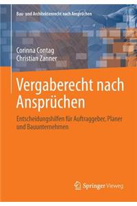 Vergaberecht Nach Ansprüchen