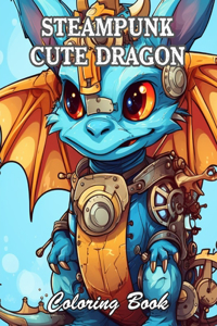 Steampunk Cute Dragon Coloring Book: Calming and Adorable Designs for All Ages