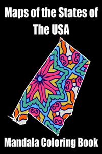 Maps Of The States Of the USA Mandala Coloring Book