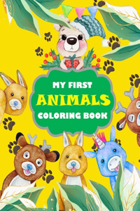 My First Animals Coloring Book
