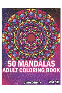 50 Mandalas Adults Coloring Book