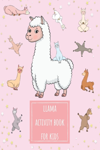 Llama Activity Book For Kids