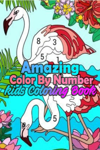 Amazing Color By Number Kids Coloring Book