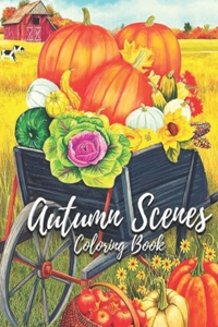 Autumn scenes coloring book