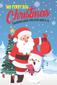 My First Big Christmas Coloring Book For Kids Ages 4-8