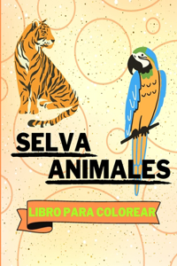 Libro Para Colorear de Selva Animales