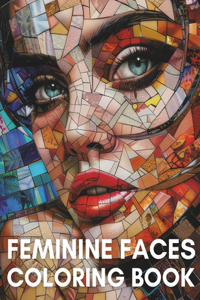 Feminine Faces Coloring Book