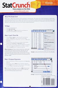 StatCrunch Introductory Statistics Study Cards