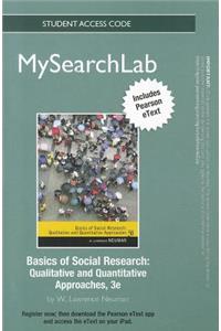 Mylab Search with Pearson Etext -- Standalone Access Card -- Forbasics of Social Research: Qualitative and Quantitative Approaches