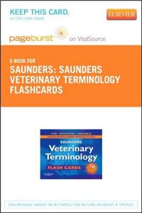 Saunders Veterinary Terminology Flash Cards - Elsevier eBook on Vitalsource (Retail Access Card)