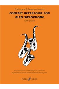 Concert Repertoire for Alto Saxophone with Piano