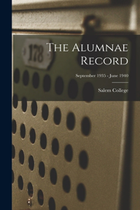 Alumnae Record; September 1935 - June 1940