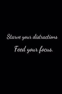 Starve your distractions feed your focus