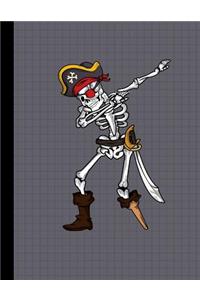 Dabbing Skeleton Pirate Notebook