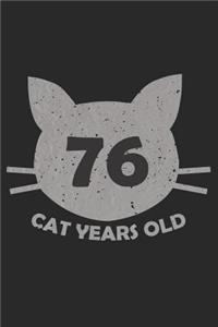 76 Cat Years Old