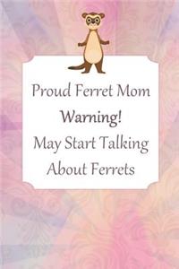 Thick Journal - Notebook (120 Pages) - Ferret Mom, Ferret Gifts