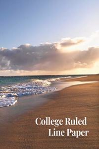 College Ruled Line Paper