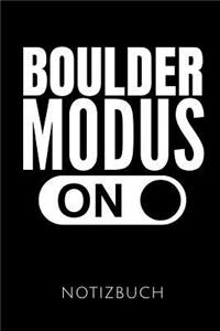 Boulder Modus on Notizbuch