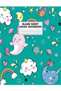 Blank Sheet Music Notebook