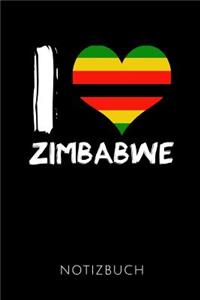 I Love Zimbabwe Notizbuch