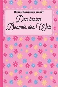 Dieses Notizbuch gehört der besten Beamtin der Welt