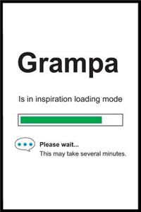Grampa is in Inspiration Loading Mode