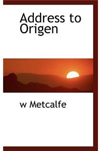 Address to Origen