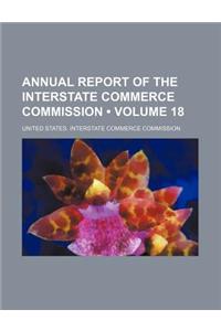 Interstate Commerce Commission Annual Report Volume 18