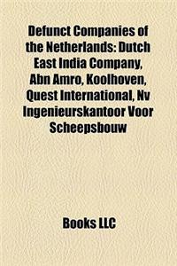 Defunct Companies of the Netherlands