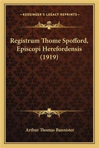Registrum Thome Spofford, Episcopi Herefordensis (1919)