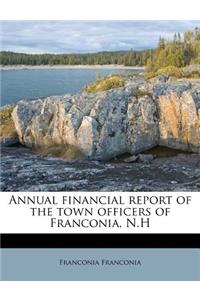 Annual Financial Report of the Town Officers of Franconia, N.H