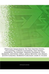 Articles on Peruvian Immigrants to the United States, Including