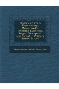 History of Lynn, Essex County, Massachusetts
