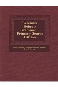 Gesenius' Hebrew Grammar