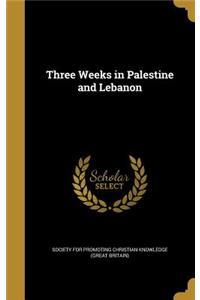 Three Weeks in Palestine and Lebanon
