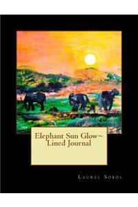 Elephant Sun Glow Lined Journal