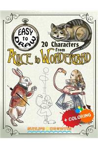 EASY TO DRAW 20 Characters from Alice in Wonderland