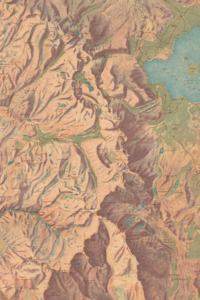 Yosemite Vintage Map Field Journal Notebook, 50 pages/25 sheets, 4x6